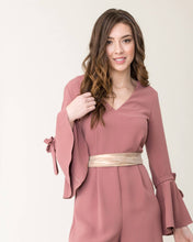 Midi Wrap Belt - Rose Shimmer