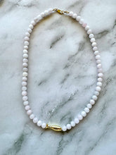 Ashia Beaded Fish Necklace: Amazonite