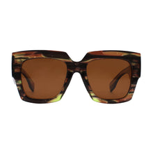 MARLEY | Polarized Sunglasses | Brown / Green Streaks