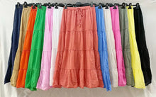 Cotton Voile Skirt With Lining @9143_JuCotDouble: Black