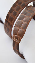 Skinny Wrap - Chocolate Alligator - OS