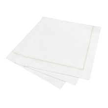 25ct Hemstitch Napkins |  Size: Cocktail Napkin (25x25cm) / Misty Green