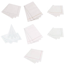 25ct Hemstitch Napkins |  Size: Cocktail Napkin (25x25cm) / Misty Green