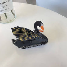 FASHIONABLE WHITE SWAN ACETIC ACID HAIR CLIP_CWAHA0549: TYPE6 / (OS) 2
