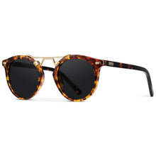 Skyler - Round Polarized Sunglasses: Beige Tortoise Frame/Brown Lens
