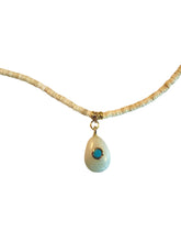 Silvie Necklace : Lg peach moonstone