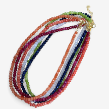 Faceted Bead Necklaces 6mm: Deep emerald