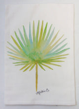 Limited Edition Watercolor Palm Frond Flour Sack Towel