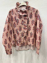 Bohemian Printed Shirt Jean Blue One Size