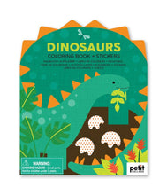 Coloring Book With Stickers: Dinosaurs