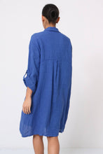 Short Dress Linen Violet One Size