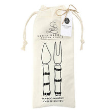 Bamboo Handle Cheese Knives - Set of 2