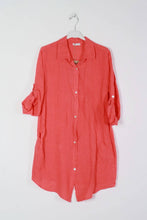 Short Linen Dresse One Size Blue Jeans