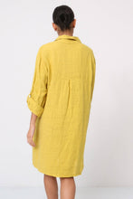 Short Dress Linen Violet One Size