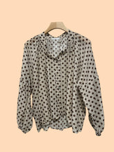 Polka Dot Shirt in Cotton Voile Art 2635: Brown