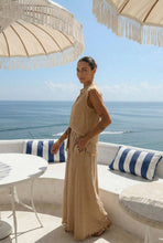 Sofia cotton/linen skirt : Taupe / One Size