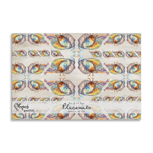 Colorful Turkey Paper Placemats