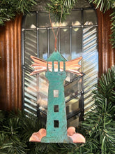 Lighthouse Nautical Copper Christmas Ornament