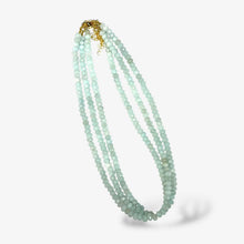 Faceted Bead Necklace: Sky blue