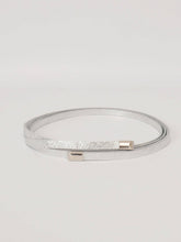 Grained leather rope belt BK007: Pink