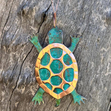 Turtle Tortoise Copper Christmas Ornament