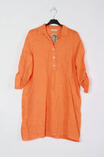 Short Dress Linen Violet One Size