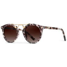 Skyler - Round Polarized Sunglasses: Beige Tortoise Frame/Brown Lens
