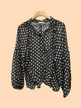 Polka Dot Shirt in Cotton Voile Art 2635: Brown