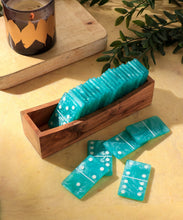 Dominos- Aqua Set of 28 Chips