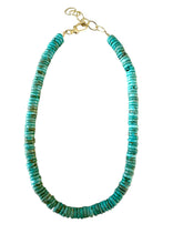 Turquoise Magnesite Heshi : 15.5" + 2" ext