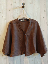 Ref-11870 SHORT LINEN BLOUSE 100%: PISTACHIO
