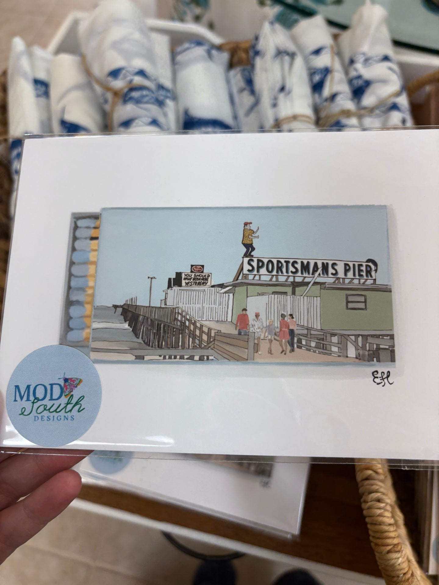 Sportsman Pier Matchbox Print