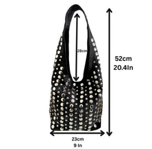 Studded Leather Shoulder Bag – Pistachio