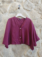 Ref-11870 SHORT LINEN BLOUSE 100%: PISTACHIO