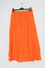Linen Tier Skirt : Tobacco