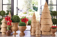 Rattan Pedestal Basket - XL 22"