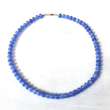 Cornflower Stone Candy Beaded Necklace, Colorful Trendy Bead: 17 inch
