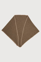 Knitted Triangle Shawl: Coffee