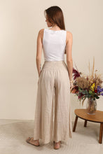 100% Linen Trousers REF. 2771: Mustard