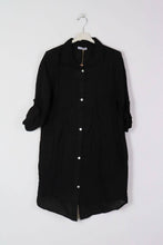 Short Linen Dresse One Size Blue Jeans