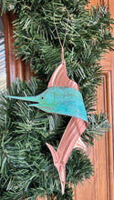 Sailfish Swordfish Marlin Copper Christmas Ornament