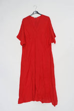 Long Linen Dress Kimono Light Grey One Size