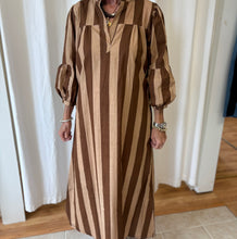 Millie Dress Chocolate Stripe F25