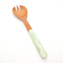 Marbled Salad Server (Green) Set of 2