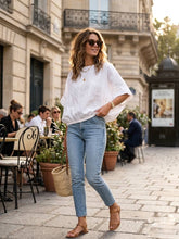 9558 Oversized linen tunic with elasticated hem: BEIGE