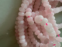 Lilly Gemstone Bead Necklace multi-color 8mm opals jade : Milky pink
