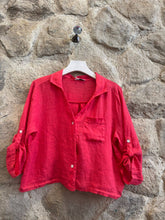 Linen Blouse: White One Size