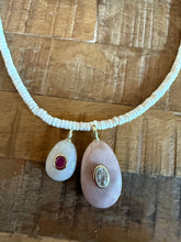 Silvie Necklace : Lg peach moonstone