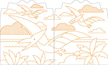 Coloring Book With Stickers: Dinosaurs