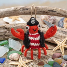 Handmade Felt Jolly Rodger the Crab Sealife Decoration